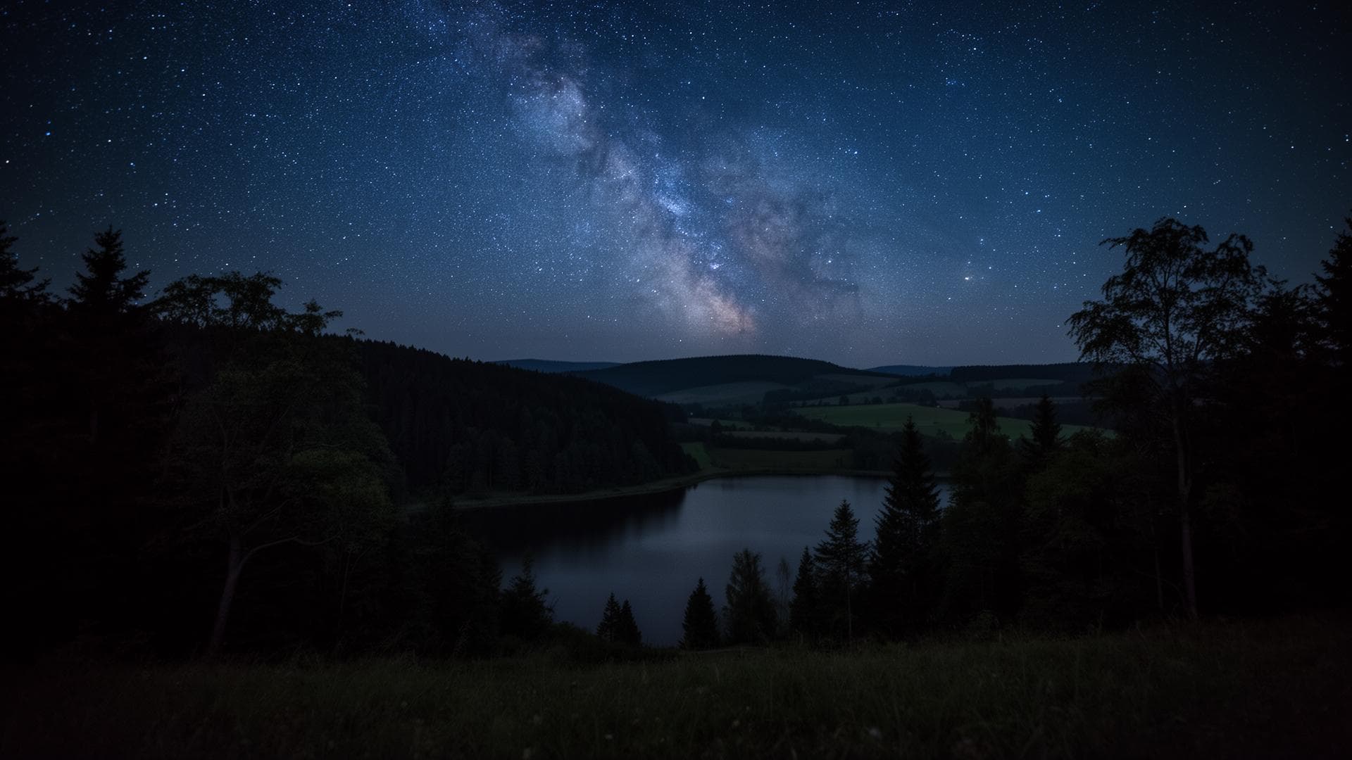 Noční obloha — Česká Kanada